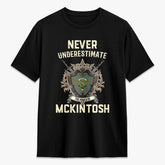McKintosh Hunting Ancient Tartan Crest 2D T-shirt - Never Underestimate Style